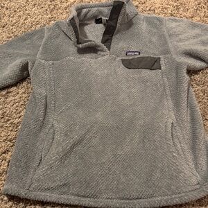 Patagonia Gray Fleece Pullover